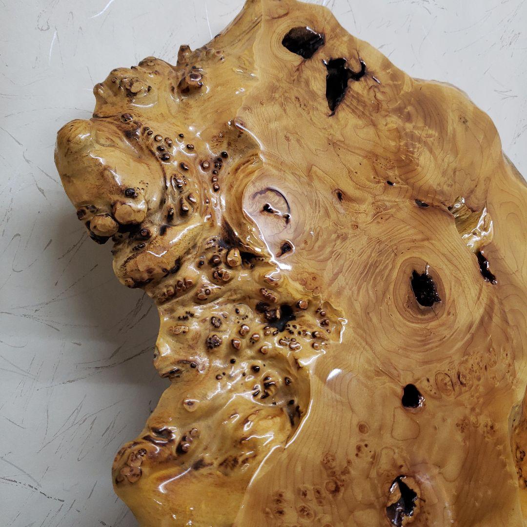 蔵出し特価　花梨こぶ玉杢敷台 約68×45×5cm　無垢材