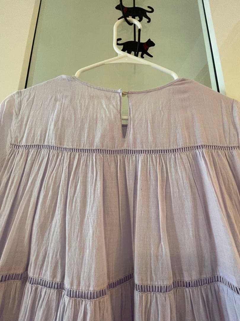 ヌキテパ　ロングスリーブティアードドレス