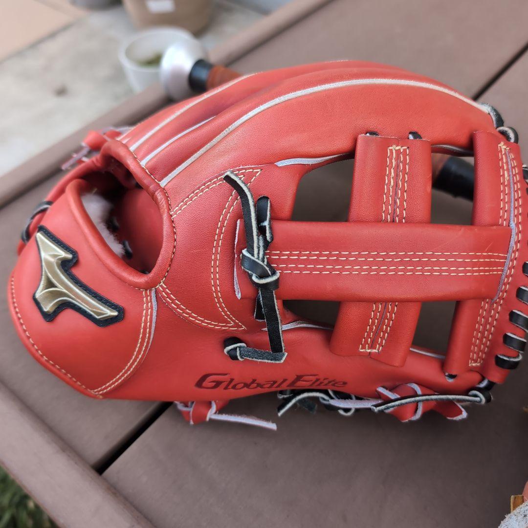 硬式用グローブとバットセット