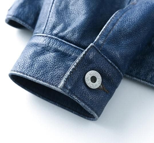 メンズ本革 ナチュラル牛革メンズジャケット ライダースジャケット