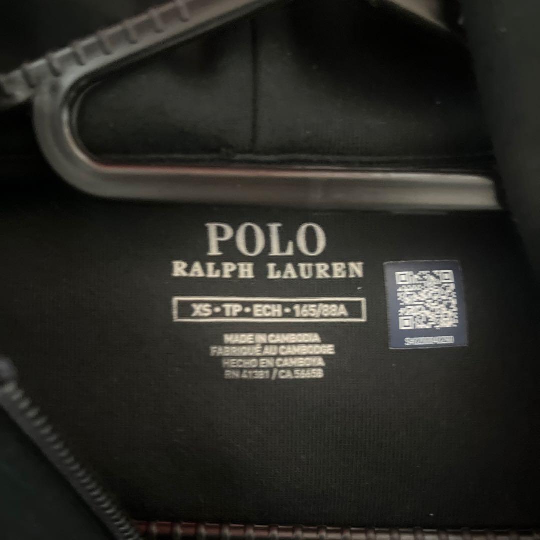 ポロ ダブルニットフルジップパーカー＆ジョガーパンツセット ブラック