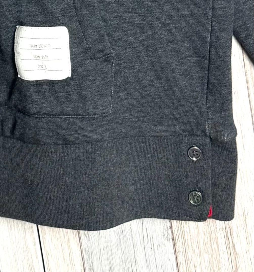 3678【人気・美品】トムブラウン バックトリコロールライン スウェットパーカー