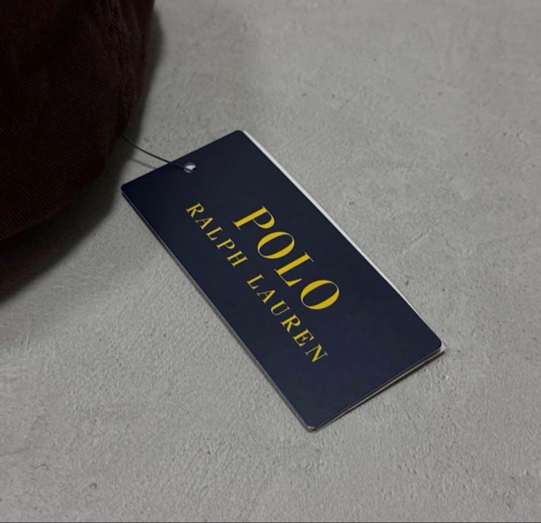 新品 25AW ポロラルフローレン スポーツキャップ ナツメグブラウン