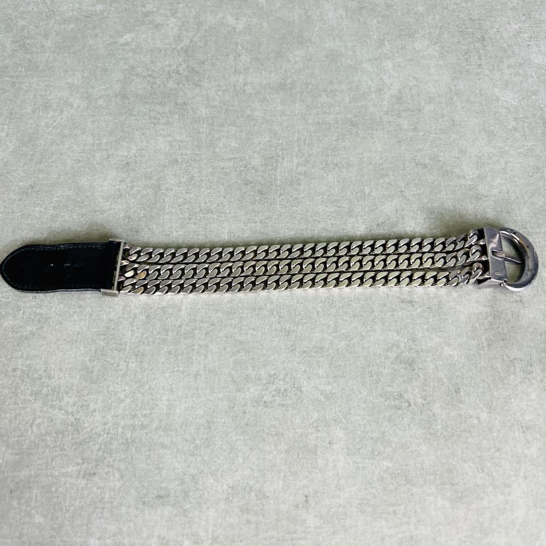 Vintage Hermes エルメス ブックルセリエ ブレスレット シルバー