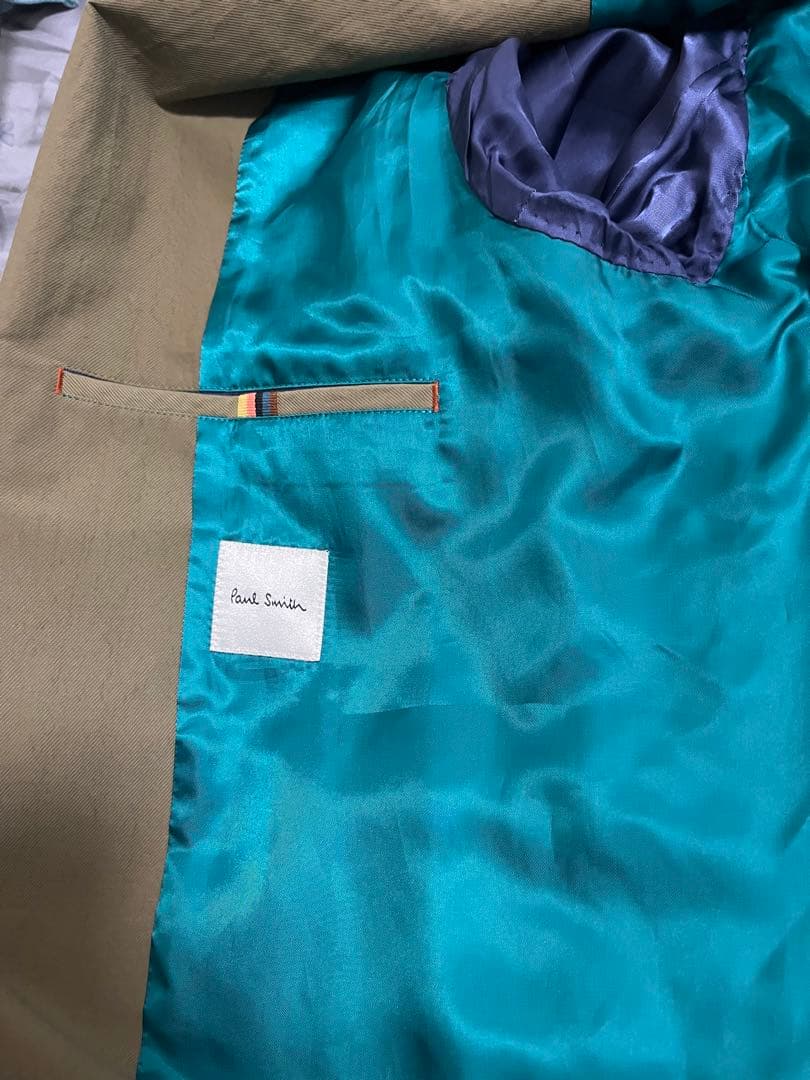 【美品】日本製Paul Sumith トレンチコート Sサイズカーキ