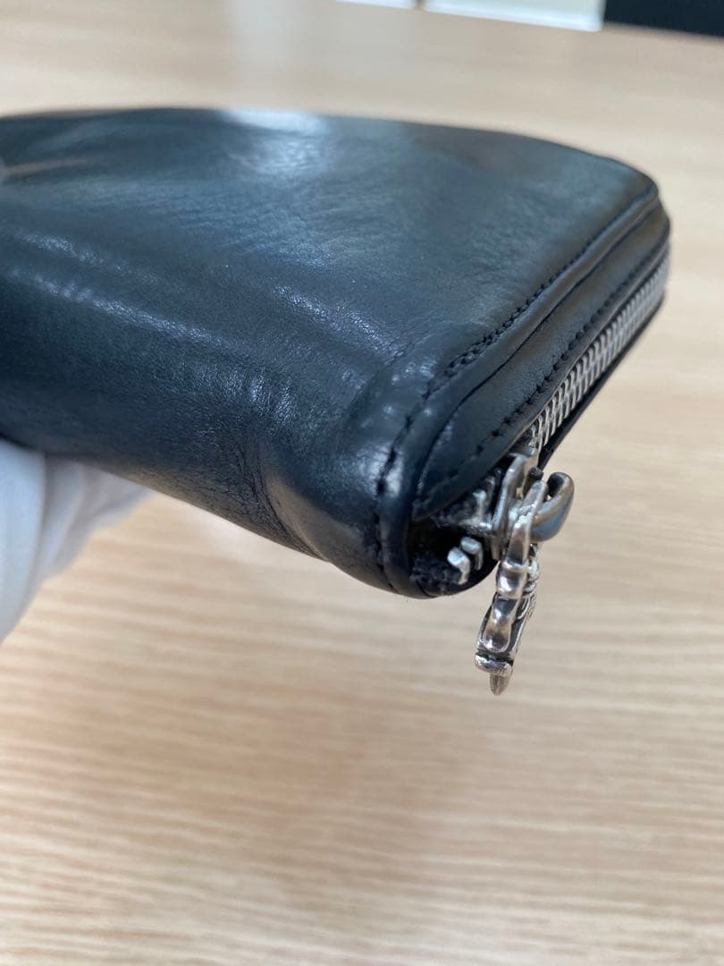 【値下げ】クロムハーツ REC F ZIP フィリグリークロス 長財布 ブラック