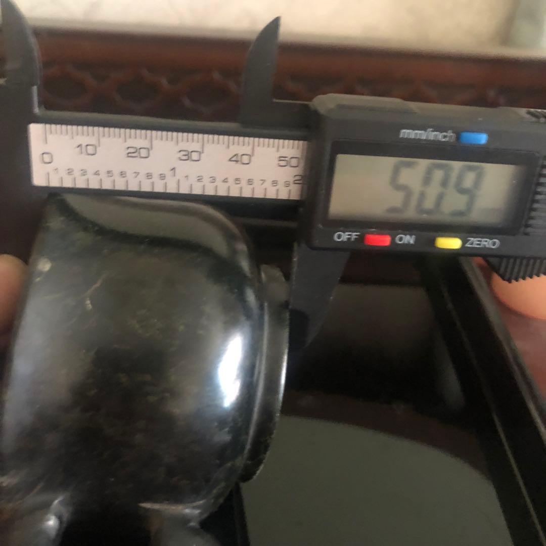 中国アンティーク 石彫り動物文鎮　置物年代物 黒石製 一点物