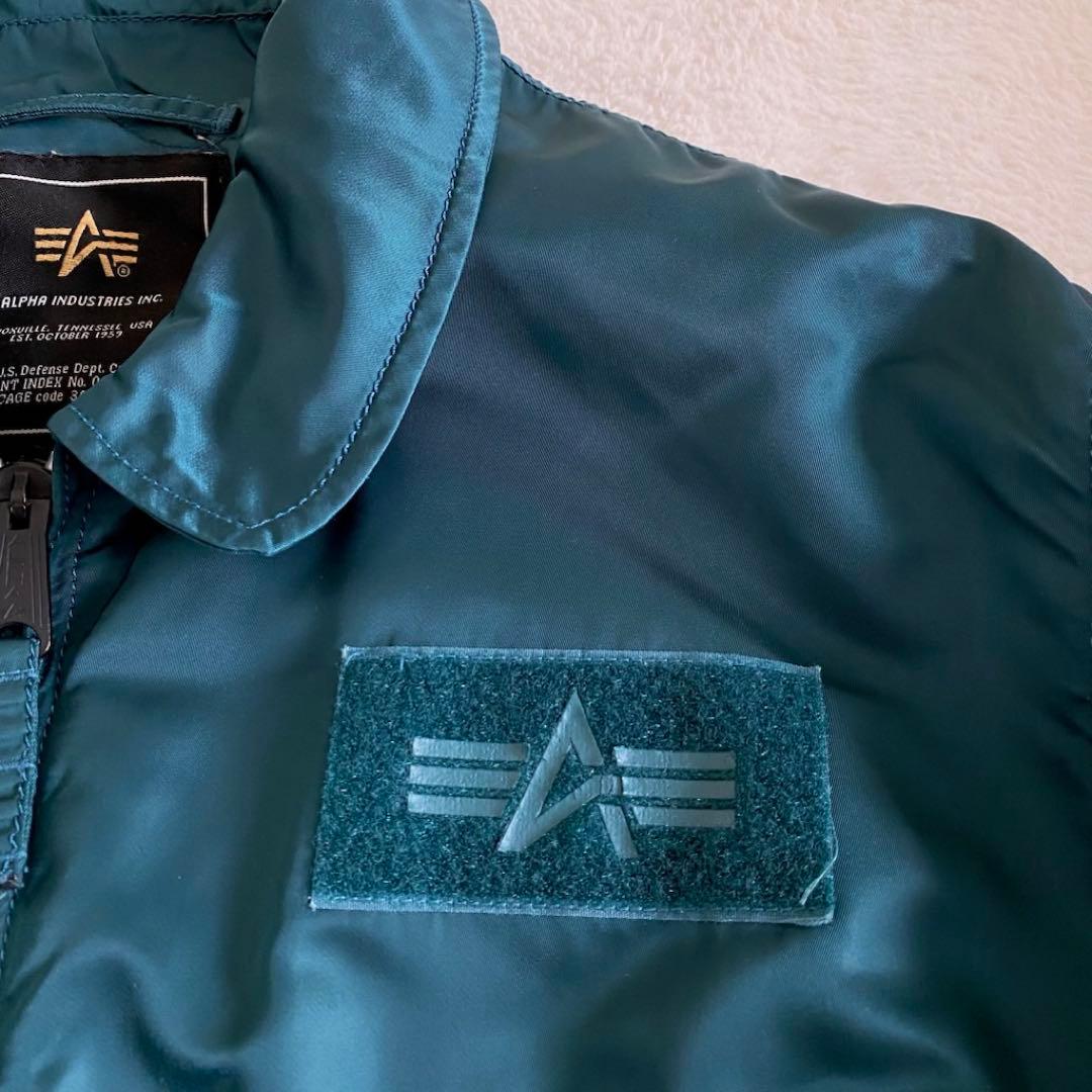 ALPHA INDUSTRIES CWU-45 短丈　ボンバージャケット　青　L