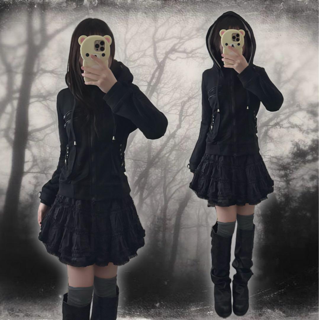 00s coquetteダークコア ダークコケット フェアリーグランジ アウター