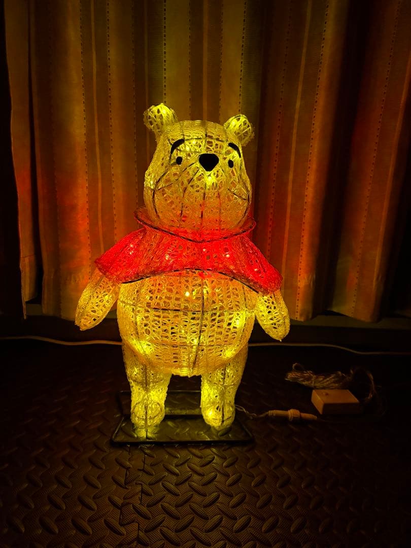 値下げ くまのプーさん　LEDイルミネーション　高さ47㎝　クリスマス