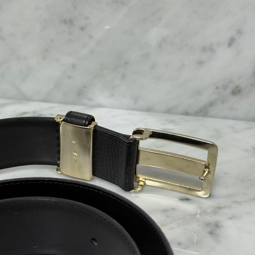 美品 Yves Saint Laurent イヴサンローラン ベルト ブラック