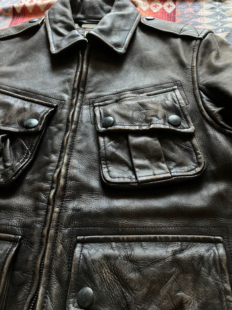 【傑作】RRL ダブルアールエル レザー ジャケット XSポロ ラルフローレン