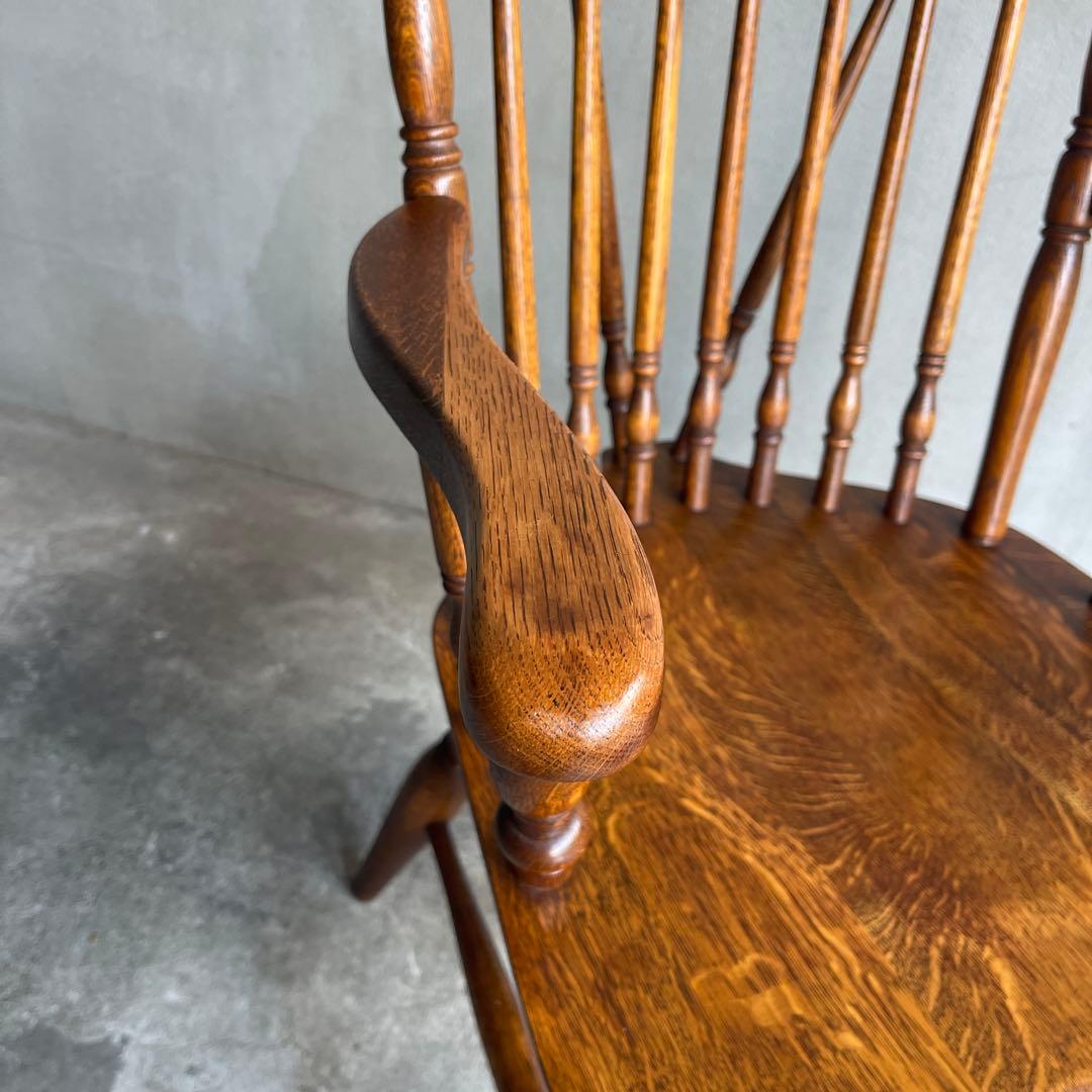 希少 美品　オールドビンテージ　キツツキ ウィンザーアームチェア