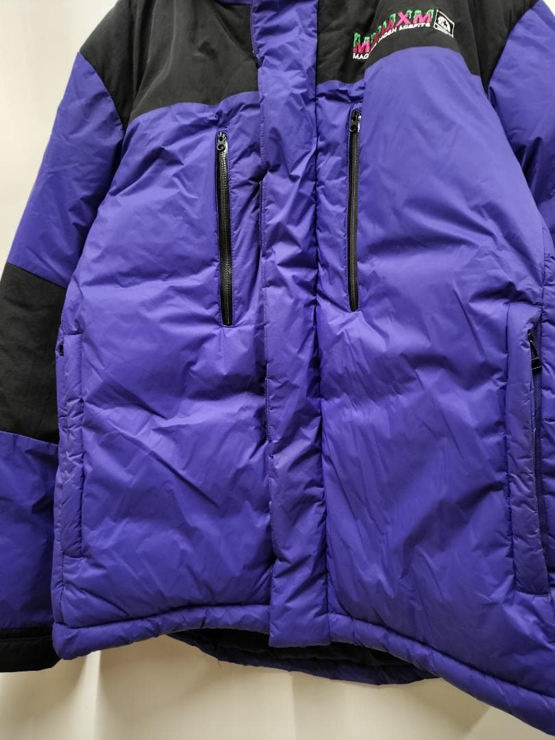 マモミ/フーディーパデッドジャケット/SIZE XL/ビッグシルエット/デカロゴ