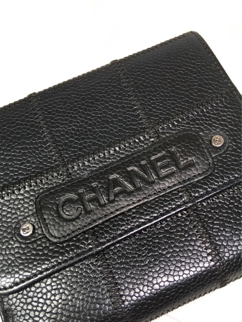 美品　シャネル　キャビアスキン　財布