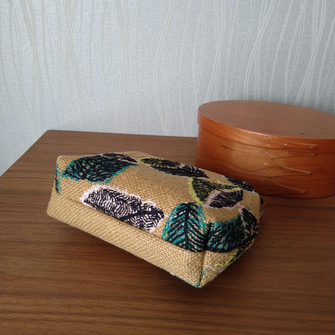 new☆小鳥の口金がま口バッグ hana no mi☆ミナペルホネンハンドメイド