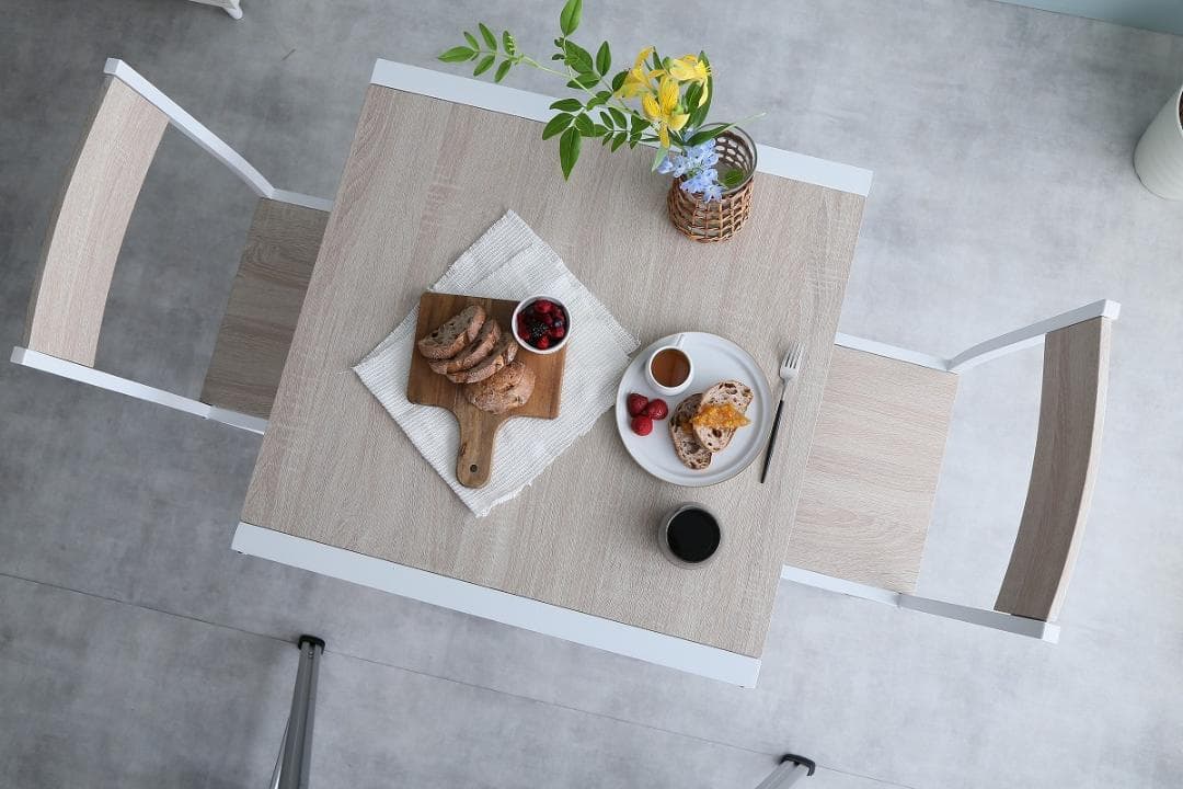 【新品・送料無料】【3点セット】 Cary 幅70cmテーブル+チェア2脚