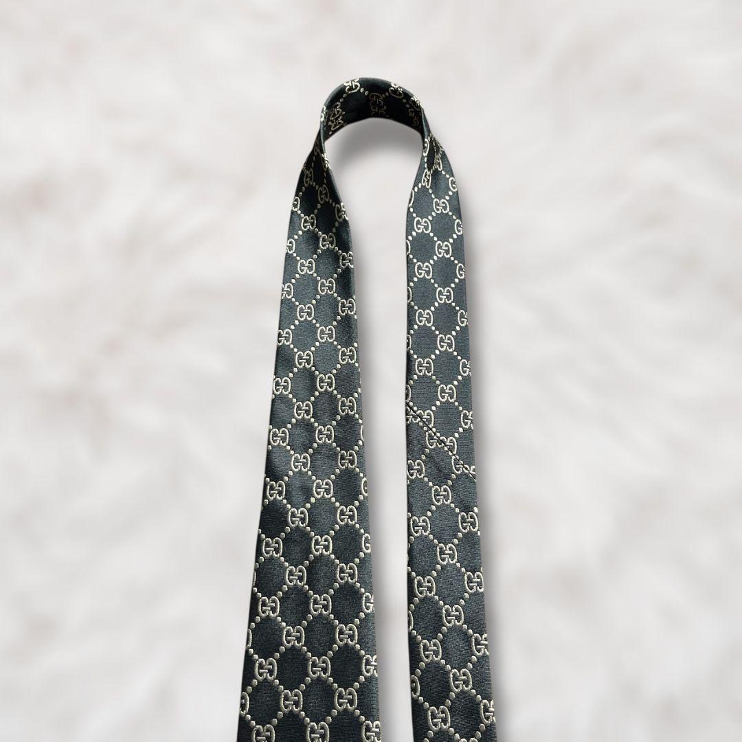 【未使用級✨】現行タグ グッチ インターロッキング柄 GG柄 黒白 ジャガード