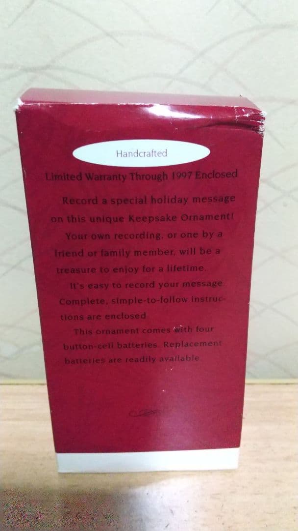 激レア　希少　限定記念品　ホールマーク　レコーダー付　クリスマス　オーナメント