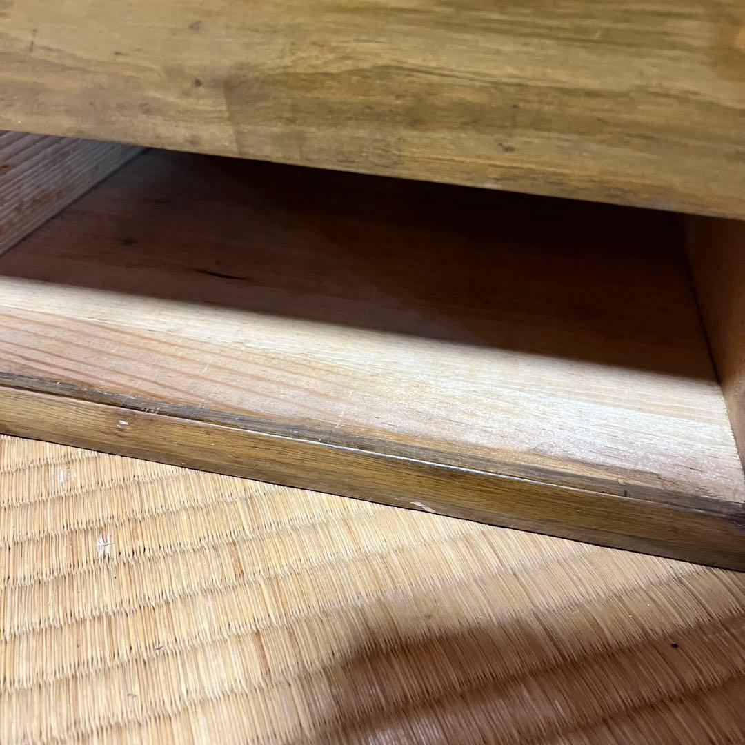 ヴィンテージ　長火鉢　引き出し二口　シンプル