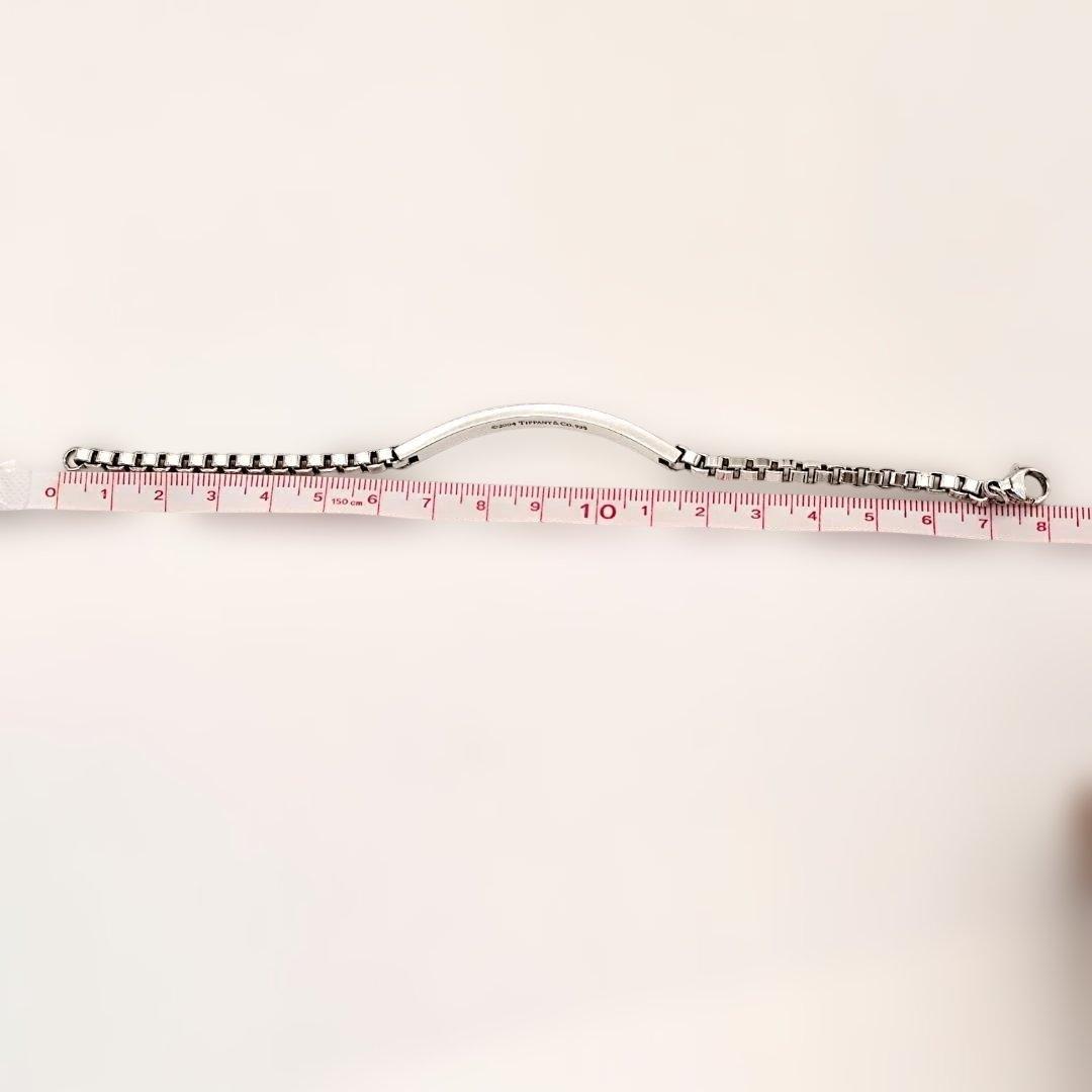 シルバー ベネチアン ID ブレスレット 925