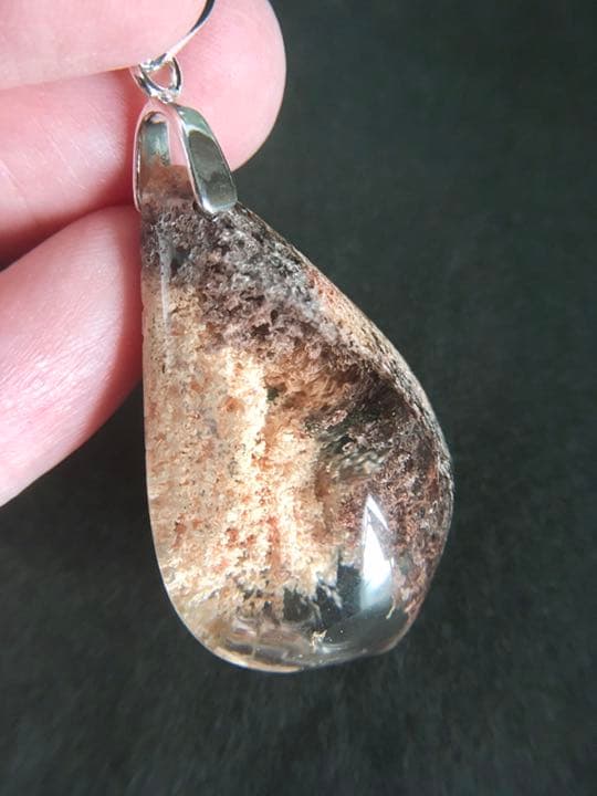 【神水浄化済み！】　ガーデン水晶　ペンダントトップ　最高ランク（SA）