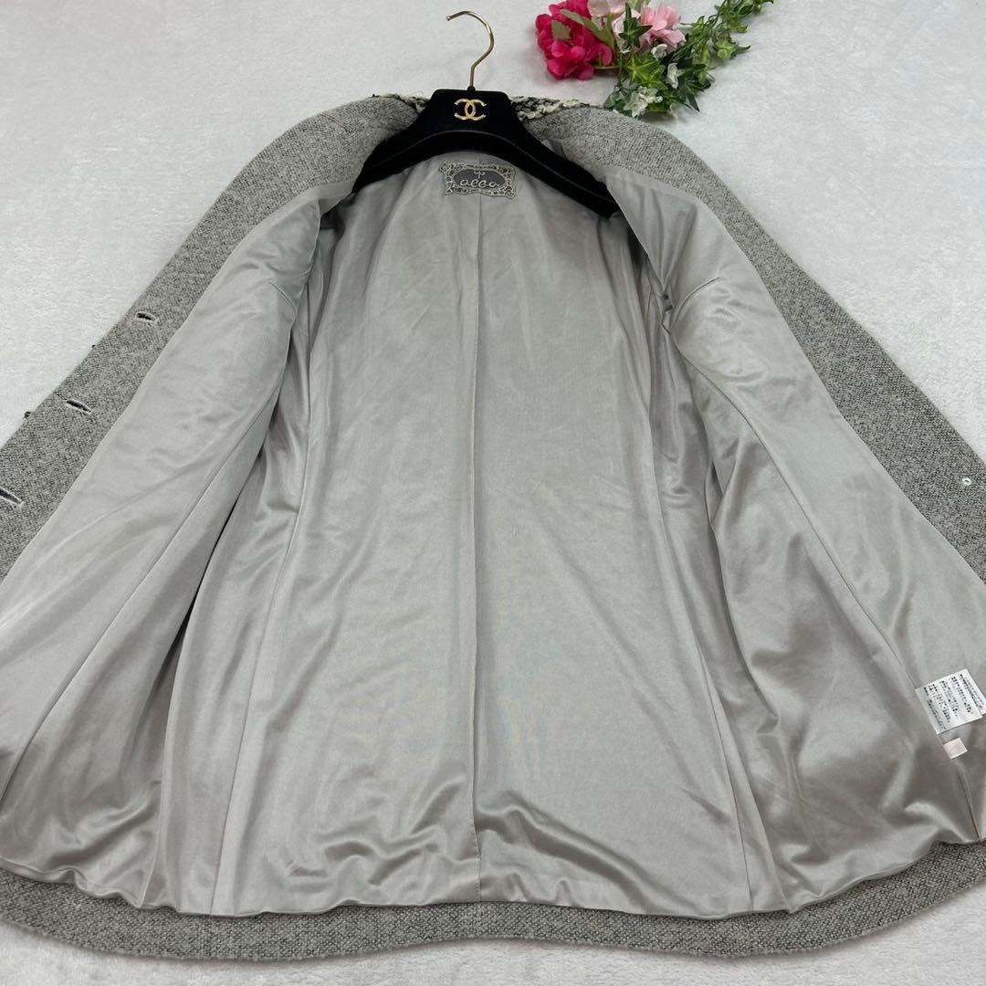 K115 美品 XL アルバロッサ インポートロッサ コート グレー レディース