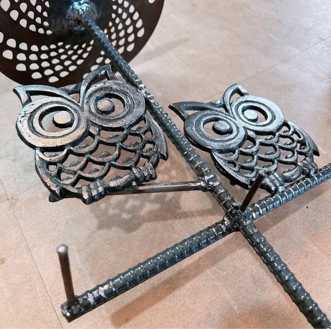 ガーデン雑貨 ガーデンピック&バードケージ フクロウのガーデンオーナメント