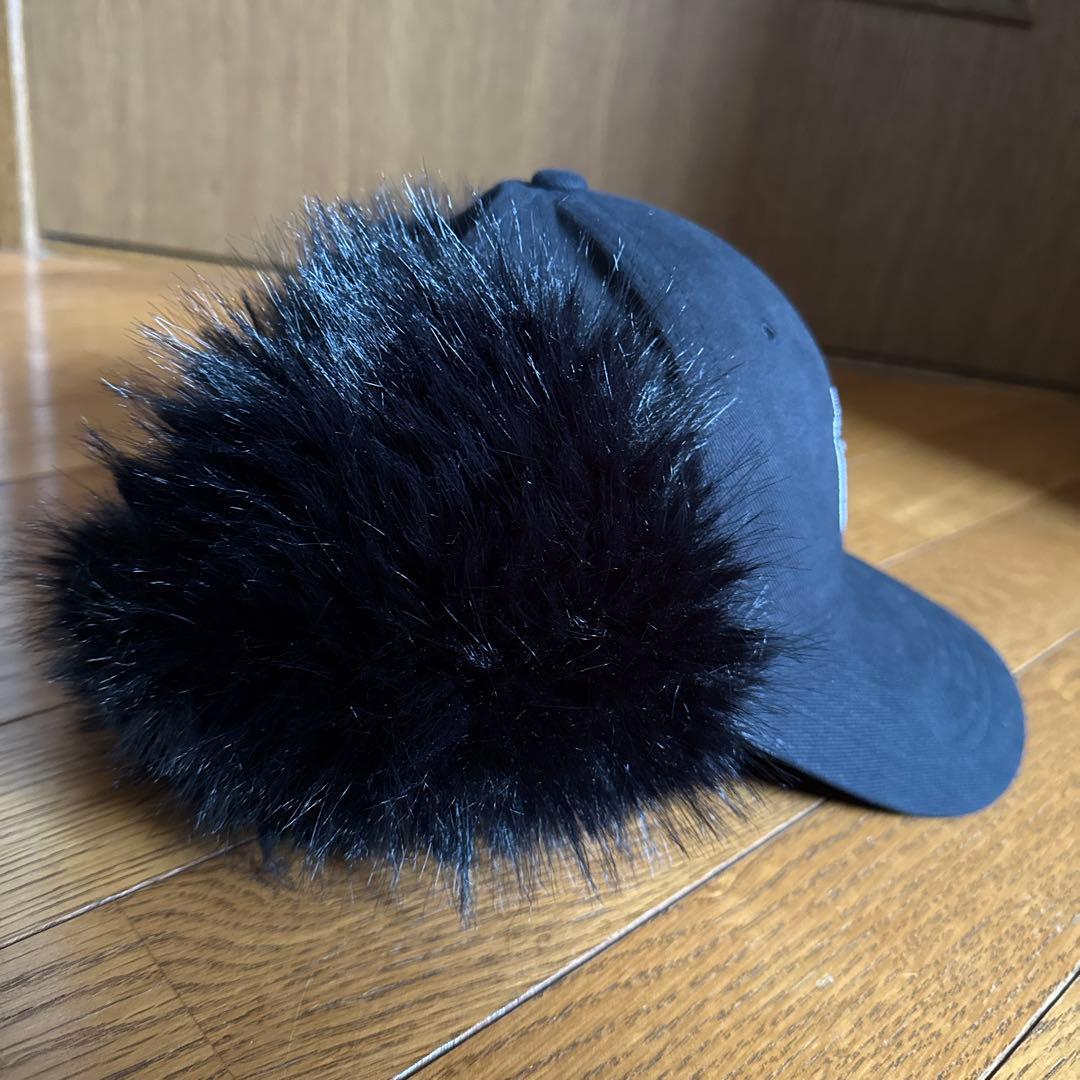 【日本未発売】カリナ着用　新品　MLB イヤーフラップ キャップ　ブラック