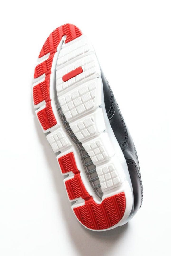 【上質】1piu1uguale3 Black WINGTIP SLIP-ON