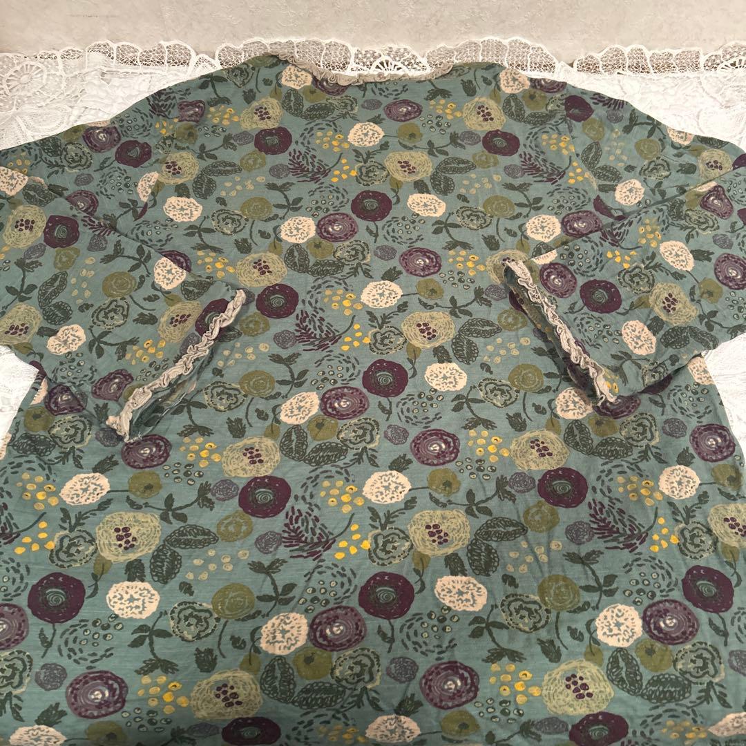 新品　Atuko Matano フリルパジャマ　ワコール　Lサイズ　ポケットに猫