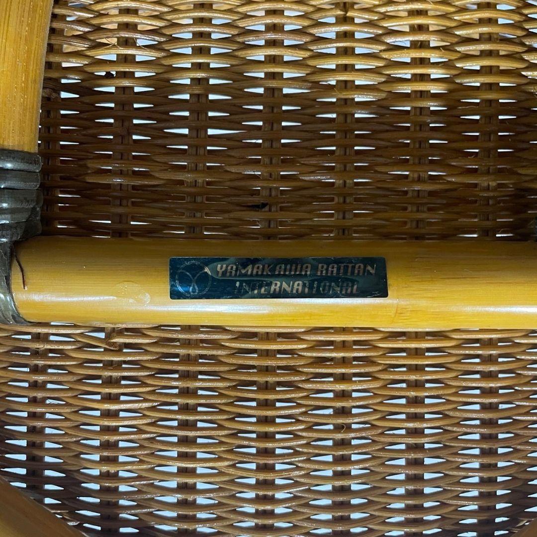 山川ラタン製作所 籐 ロッキングチェア 家具 Oc028