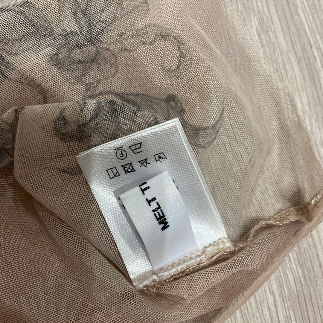 melt the lady　lily tattoo tops black