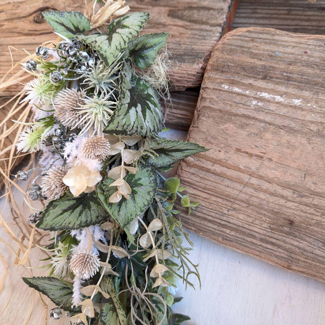 専用winter＊キラキラエアプランツ&パールユーカリ　フェイクスワッグ