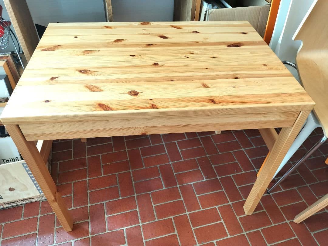 美品 無印良品 MUJI パイン材 デスク 幅86×奥58×高70