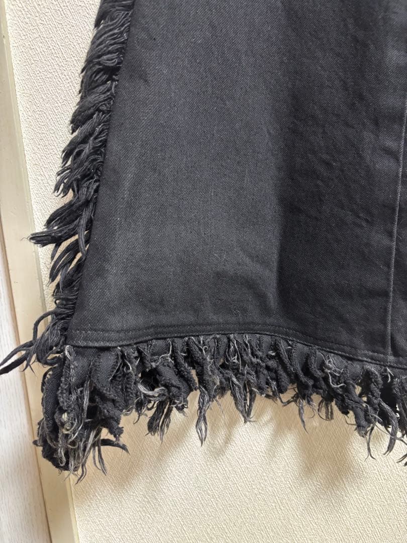 LGB ルグランブルー フリンジベルボトム　黒 初期