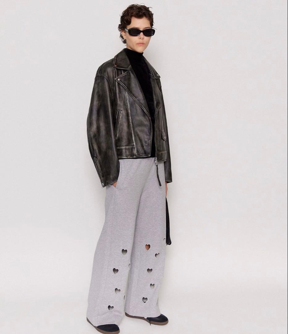 MAISON SPECIAL ダークブラウン ライダースジャケット 36