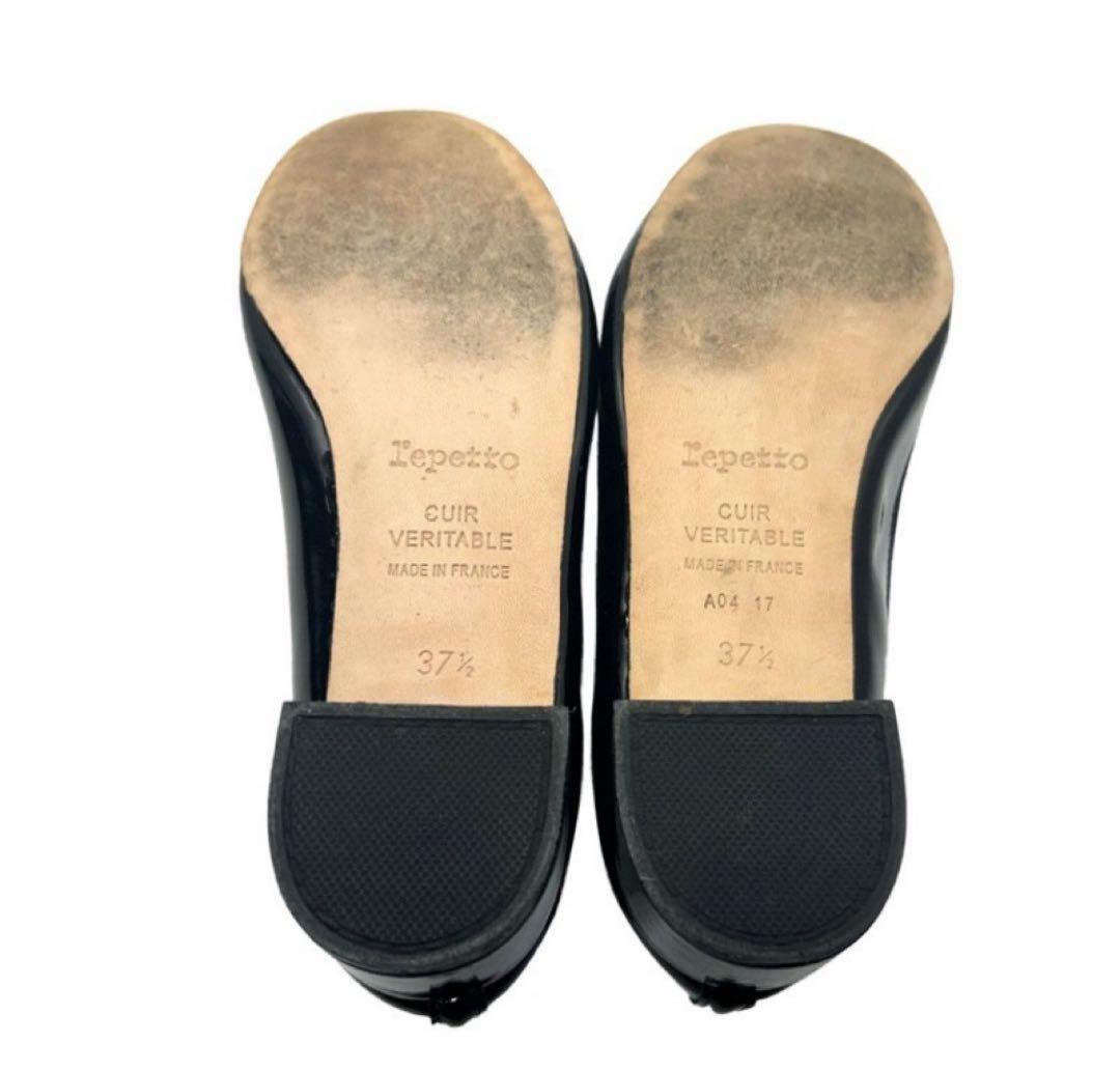 Repetto エナメルリボンパンプス　カミーユ　37 1/2