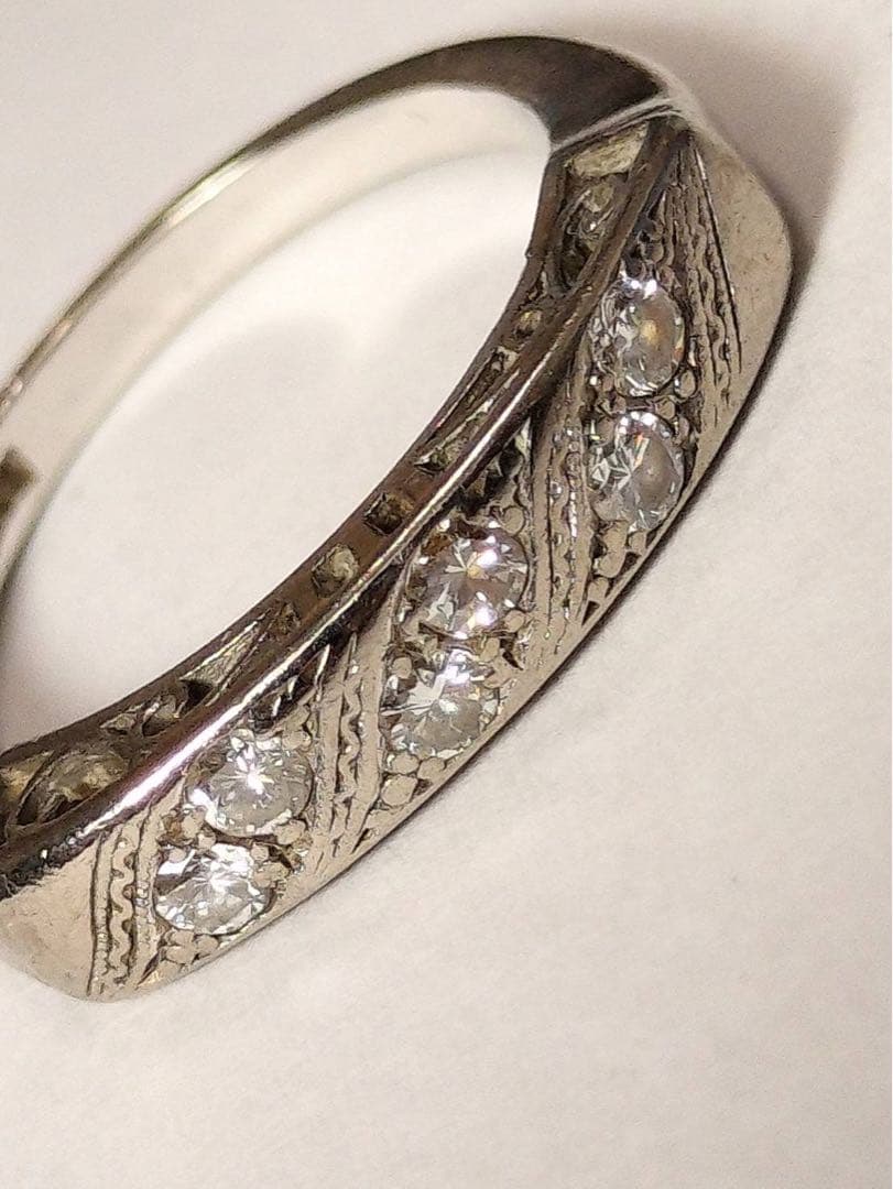 k14 ダイヤモンドリング　ホワイトゴールド　3g