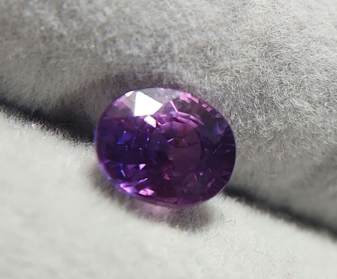 天然非加熱ピンクパープルサファイア 1.262ct