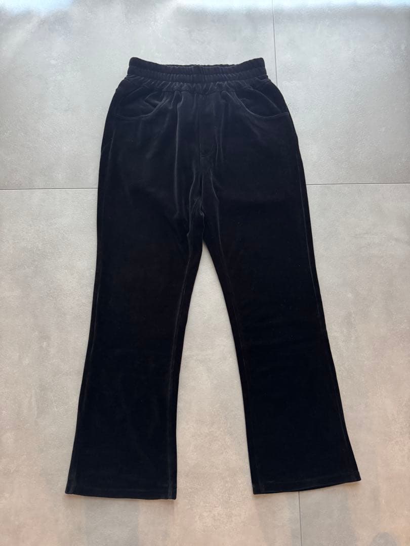 kinema ベロアフレアパンツ