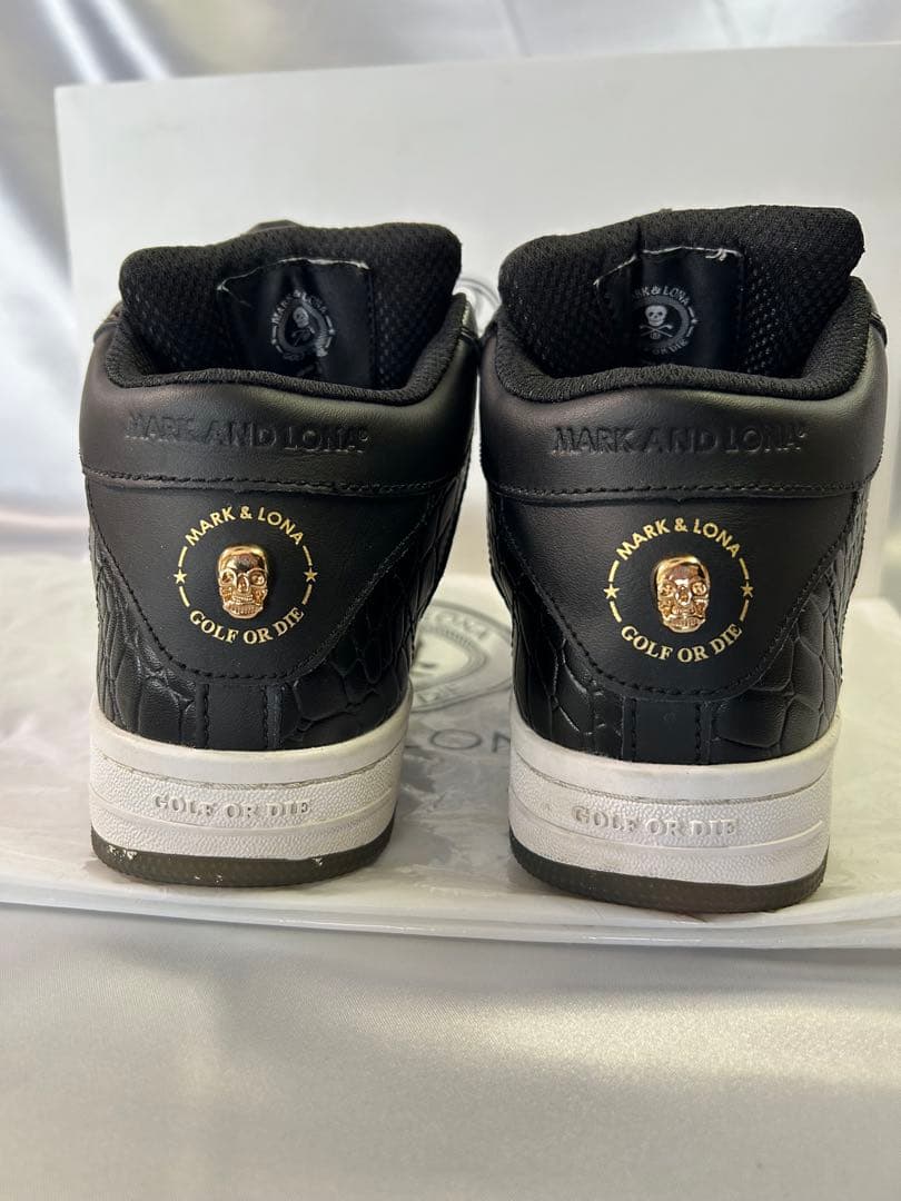 マークアンドロナ　MARK & LONA ゴルフシューズ　クロコダイル押し型