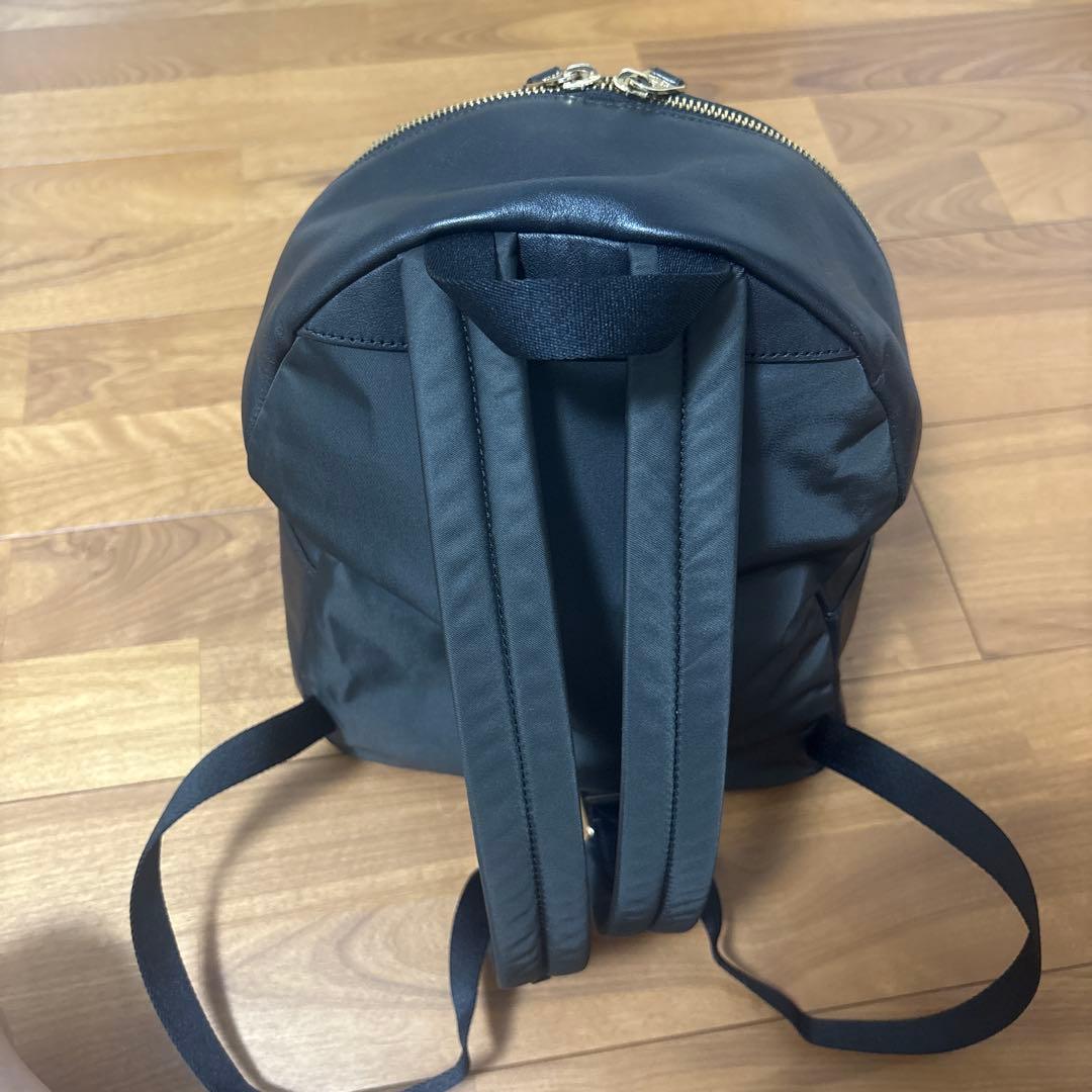 COACH レザー バックパック ベージュ/ブラック