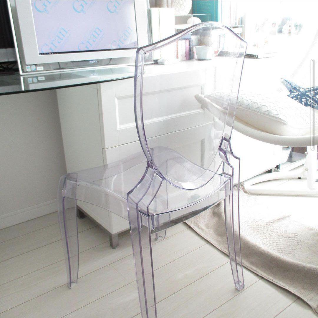 【2脚引取】発送も可能 屋内外兼用 アクリル スケルトンチェア ゴーストチェア
