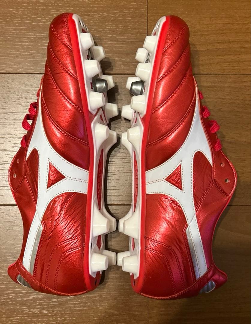 【新品未使用】MIZUNO MORELIA Ⅱ JAPAN パッションレッド②