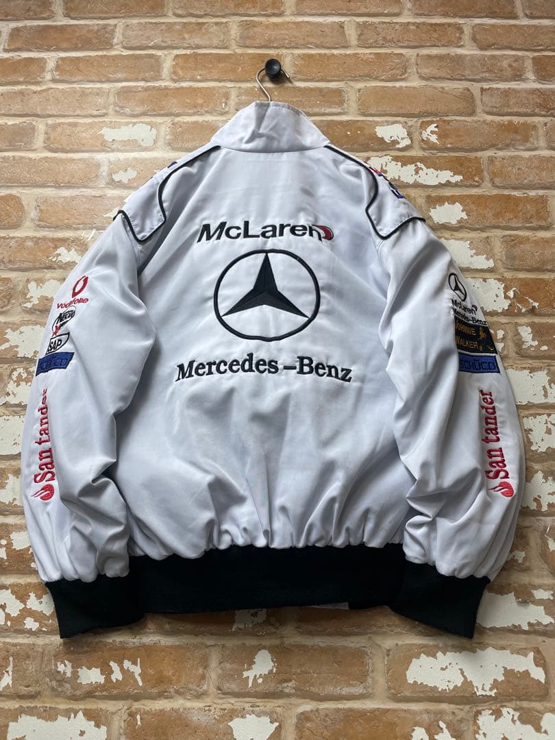 Mercedes Benz ベンツ　レーシングジャケット　刺繍　短丈　y2k