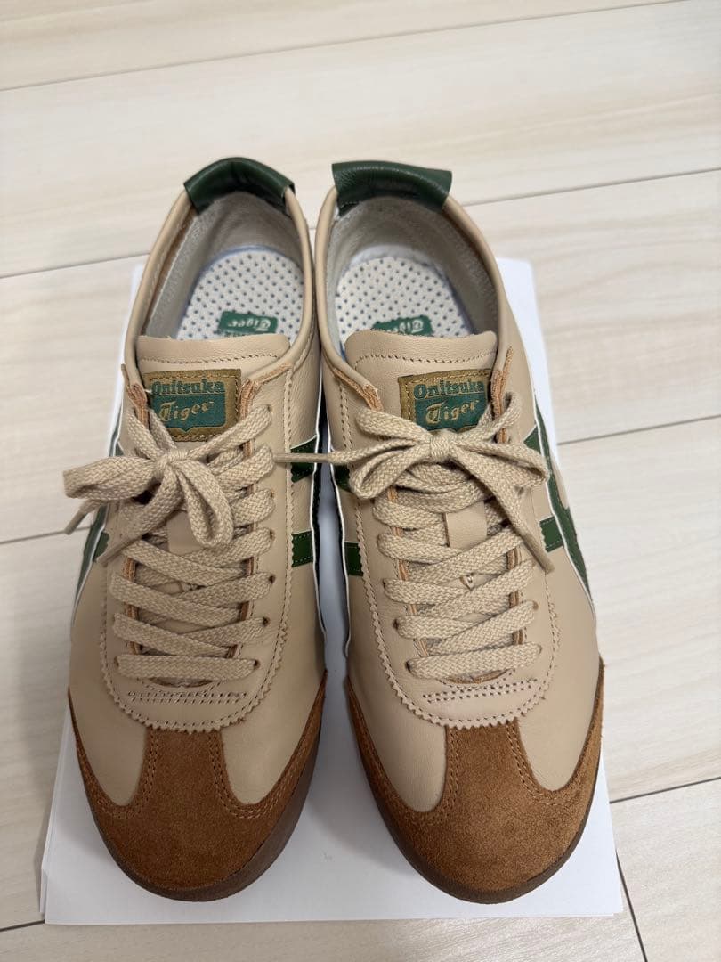 オニツカタイガー　mexico 66 スニーカー　ベージュ　グリーン 26.5
