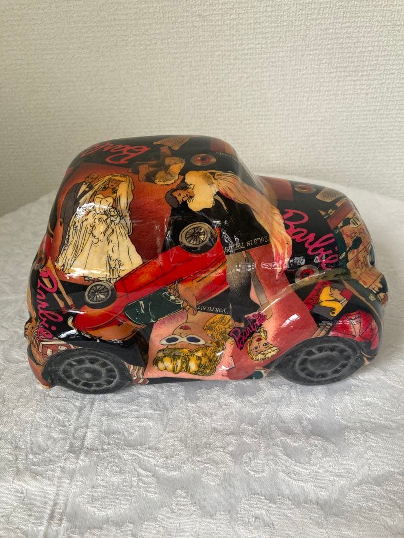 陶器！レア！アンティーク！バービー 車型置物