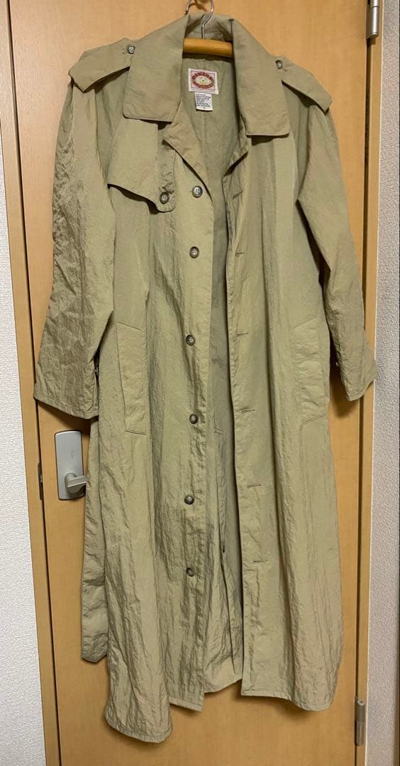 名作 80s Banana Republic ナイロン トレンチコート S 美品