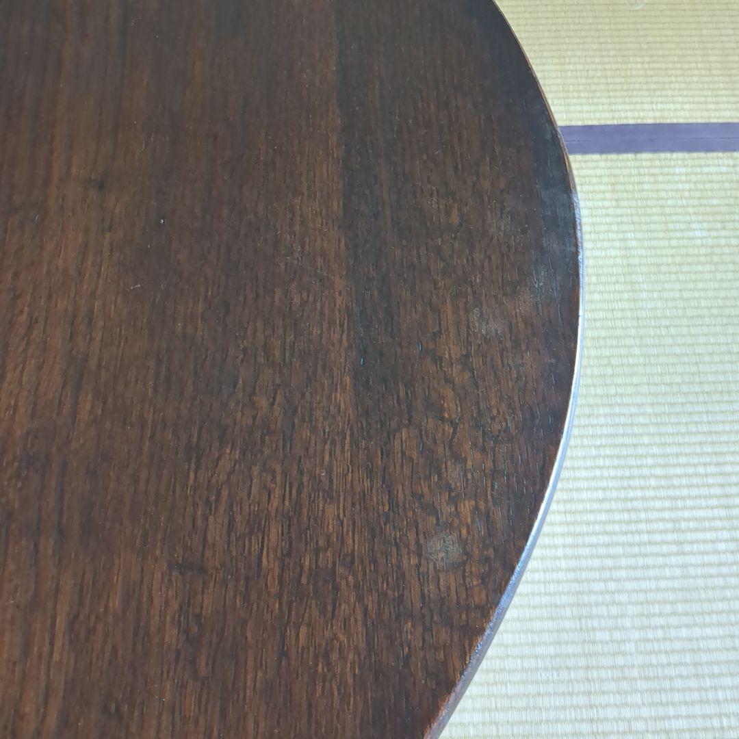 木製 ダークブラウン ねじり脚　ゲートレッグテーブル　バタフライテーブル